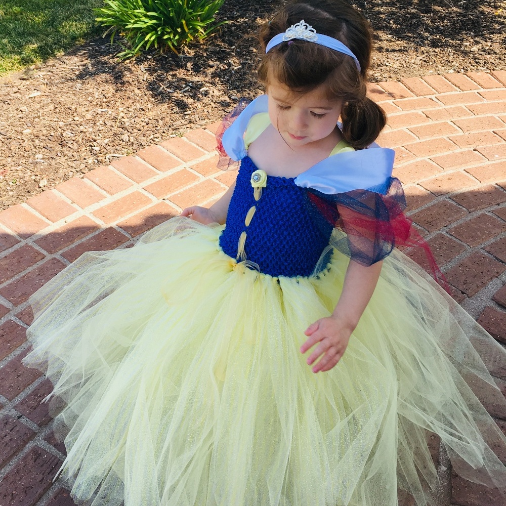 SNOW WHITE couture tutu dress/costume